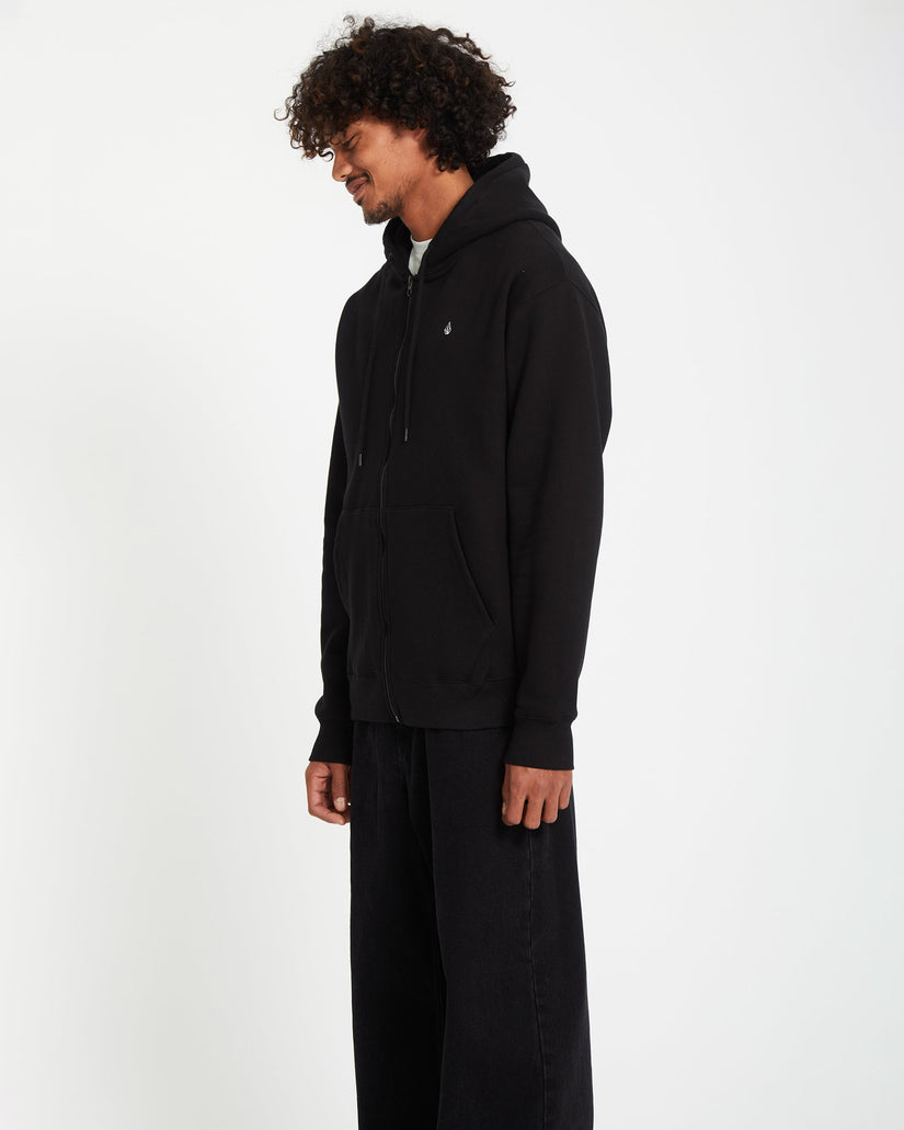 Single Stone Kapuzenjacke - Black