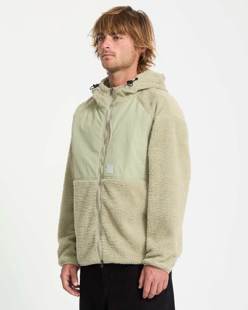 Nomaa Sherpa Kapuzenjacke - Green Tea