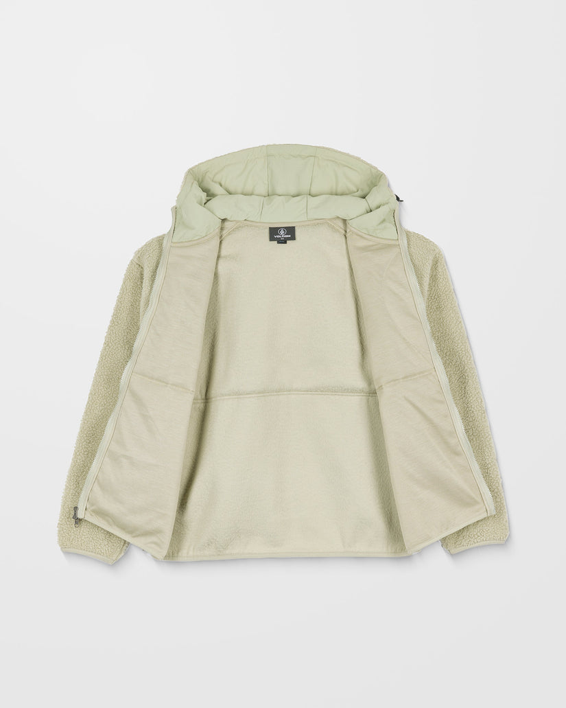 Nomaa Sherpa Kapuzenjacke - Green Tea