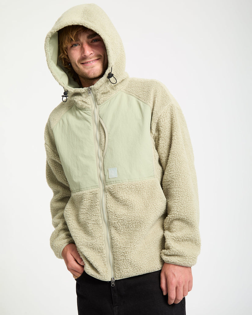 Nomaa Sherpa Kapuzenjacke - Green Tea
