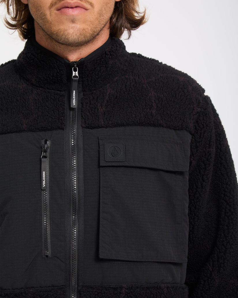 Storm Stone Zip Sherpa Jacket - Raisin