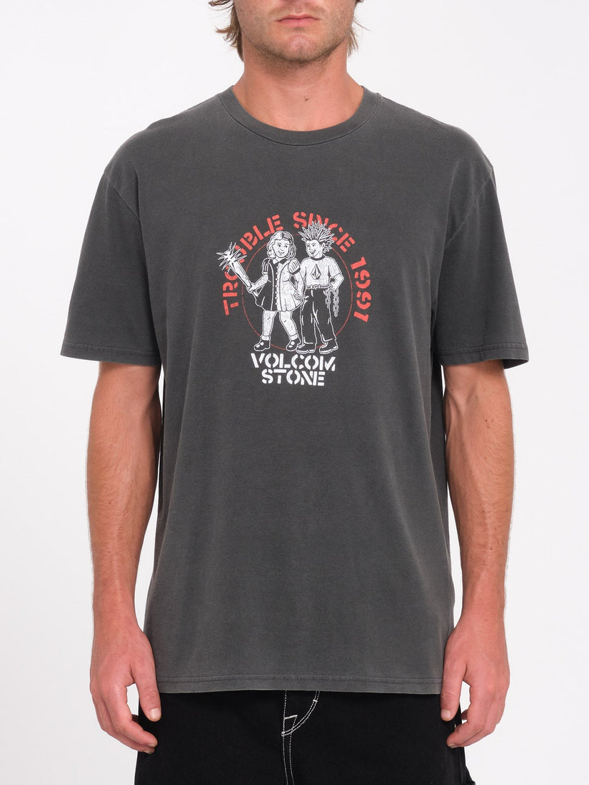 Trouble Couple T-Shirt- Black