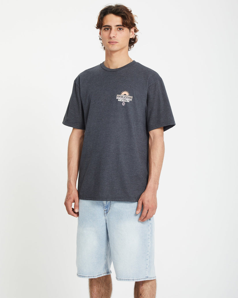 Sure Thing T-shirt - HEATHER BLACK