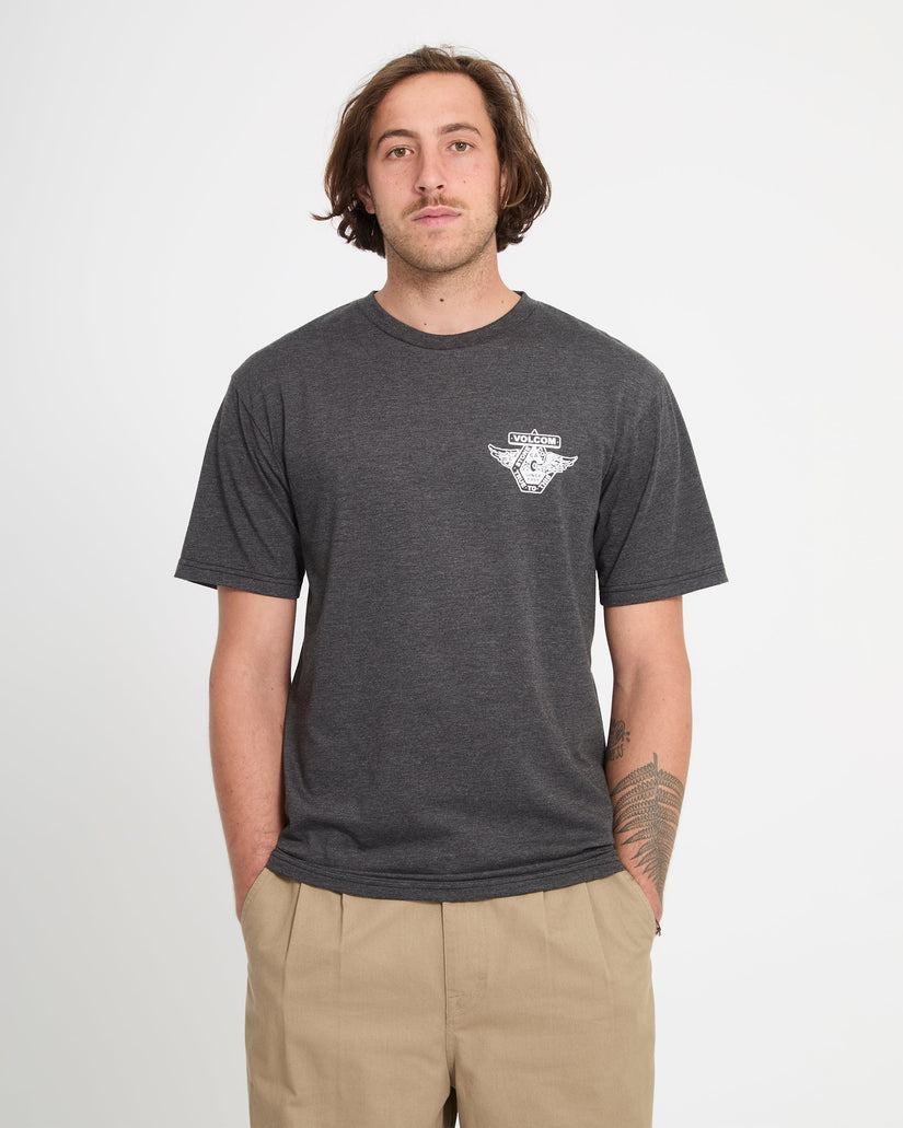 Free Wheel T-Shirt - Heather Black