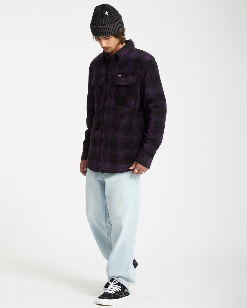 Bowered Hemdjacke - Dark Purple