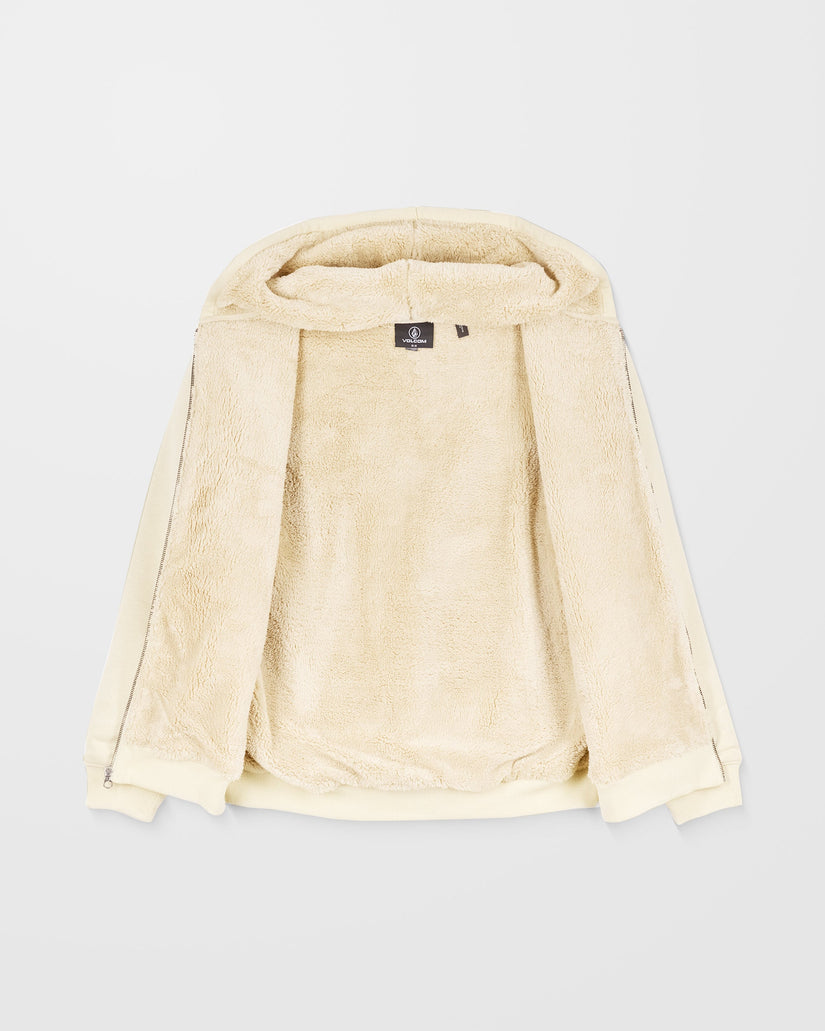 Single Stone Gefütterter Zip Hoodie - Light Beige