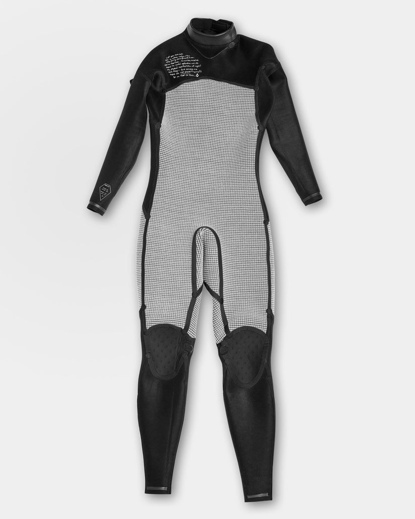 Modulator 3/2Mm Long Sleeve Back Zip Full Wetsuit - Black