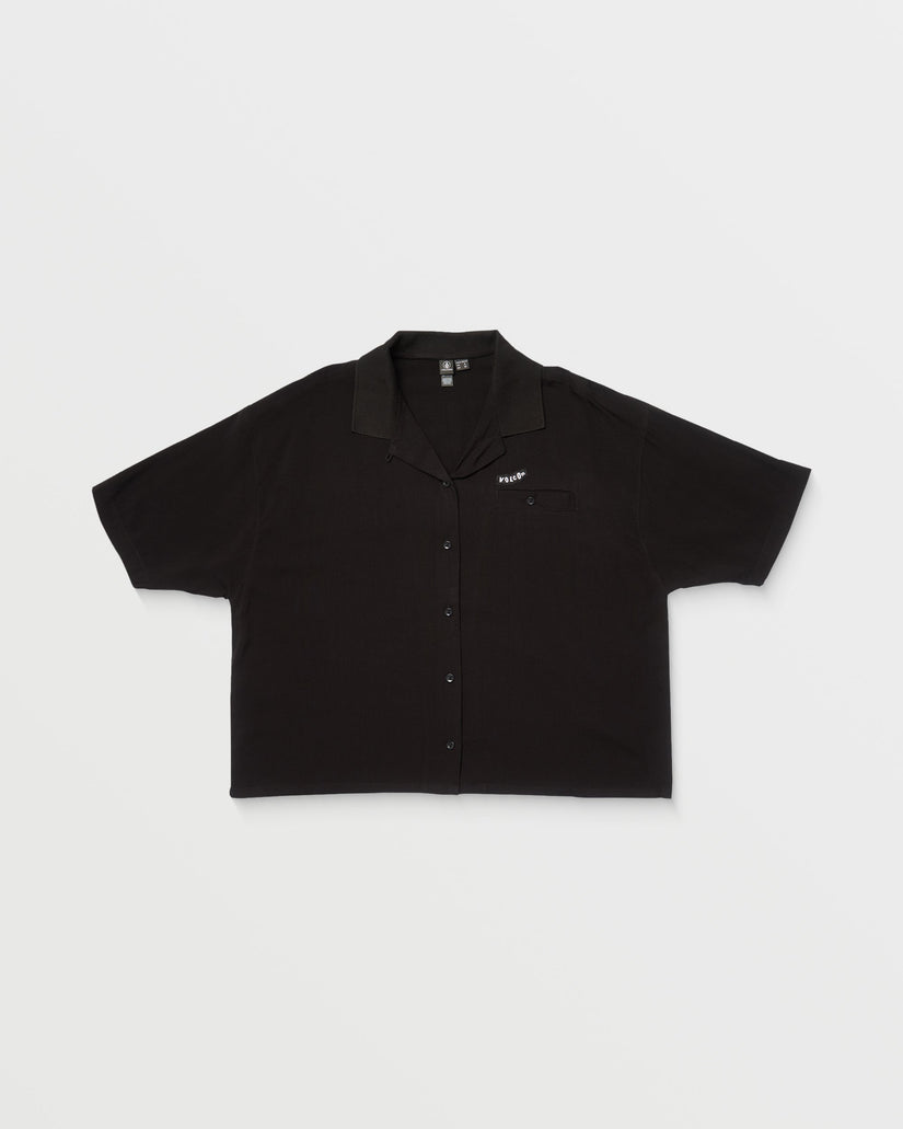 Servistone Woven Top - BLACK