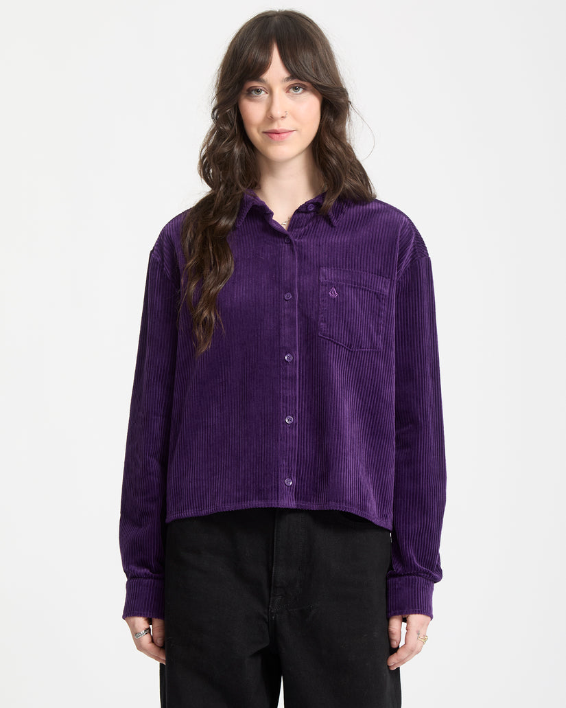 Weellow Cord-Hemd - Acai