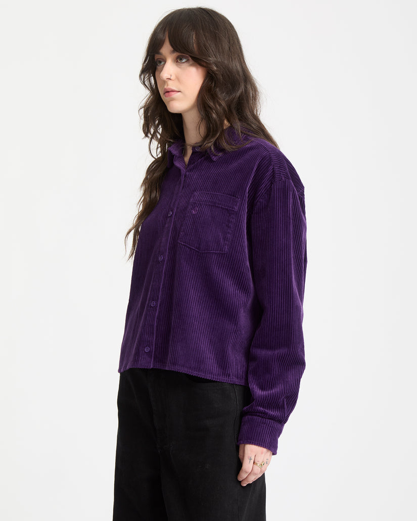 Weellow Cord-Hemd - Acai