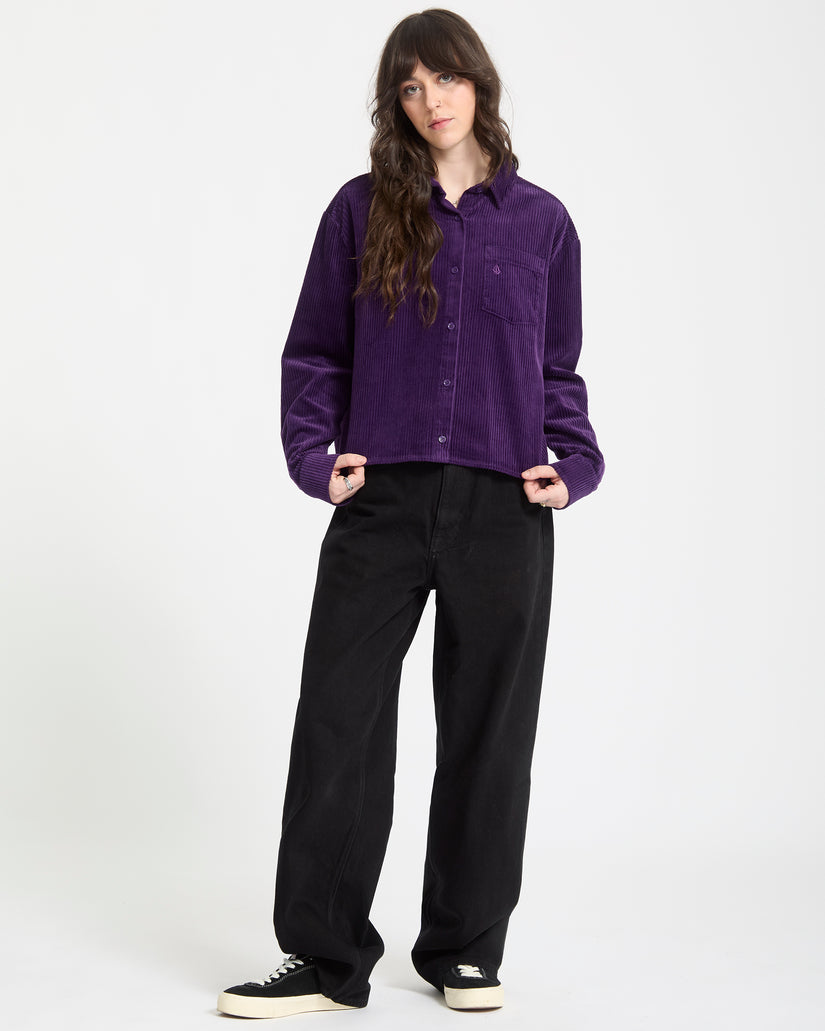 Weellow Cord-Hemd - Acai