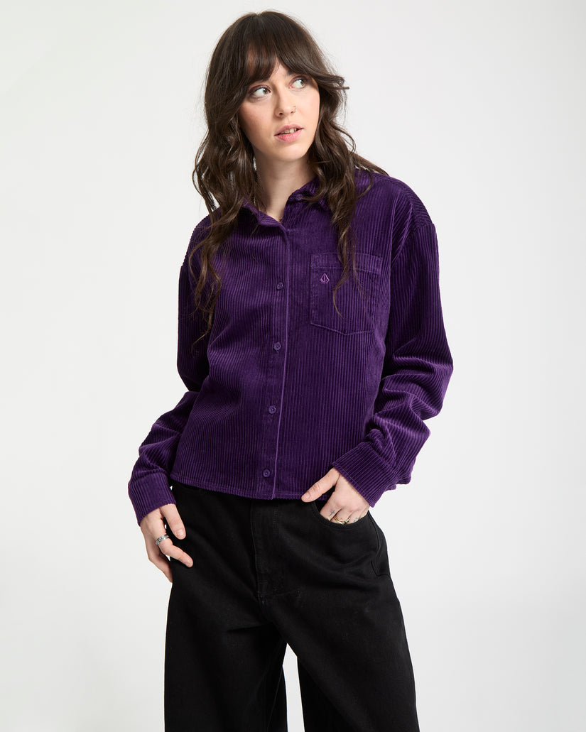 Weellow Cord-Hemd - Acai