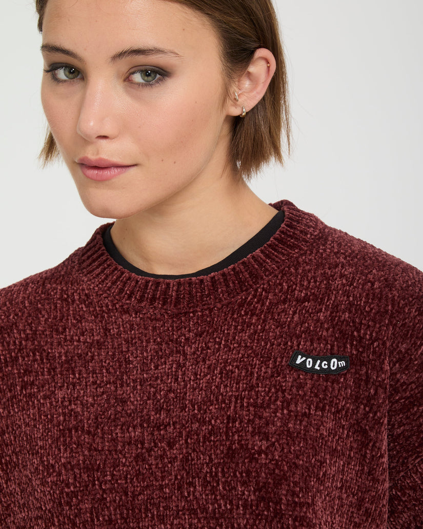 Bubble Tease Sweater - Brick