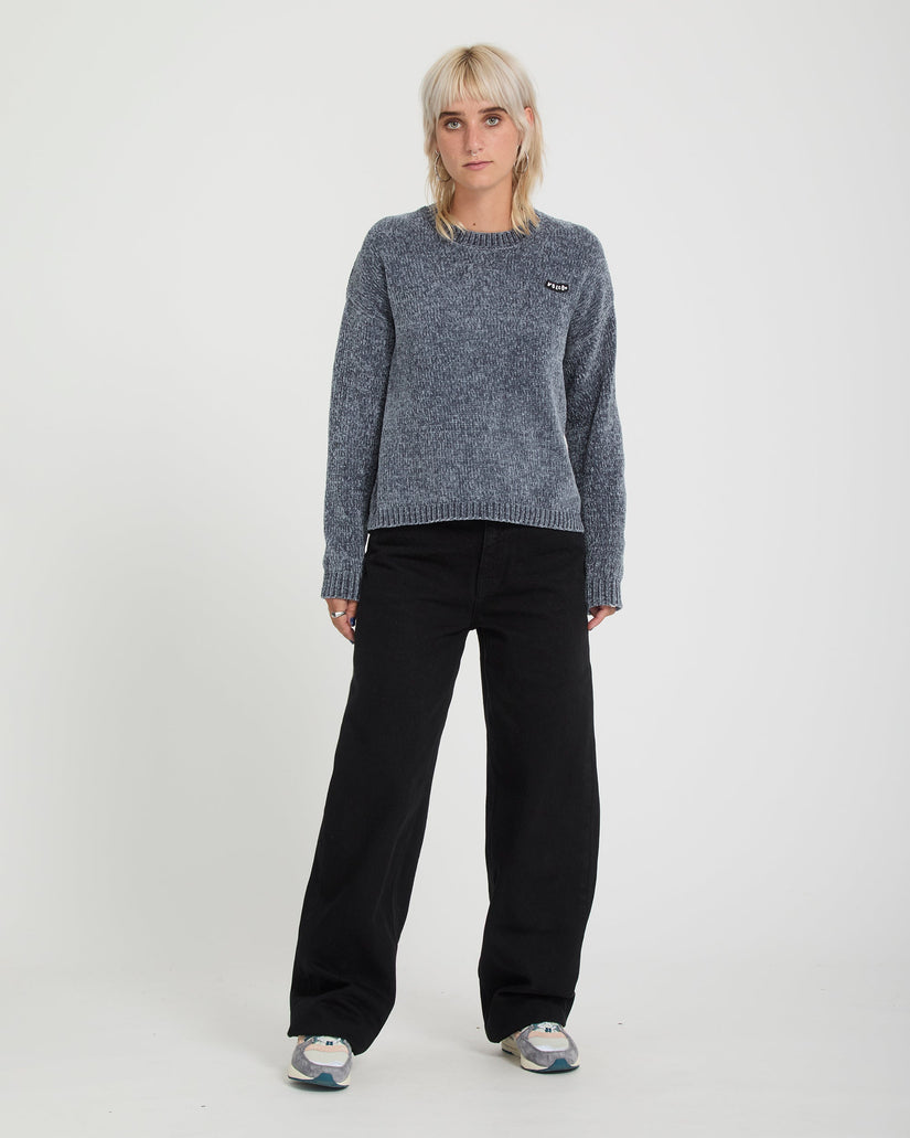 Bubble Tease Sweater - Storm Blue