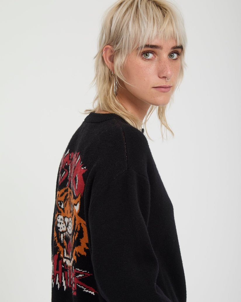 Ozzy Cardigan - Black
