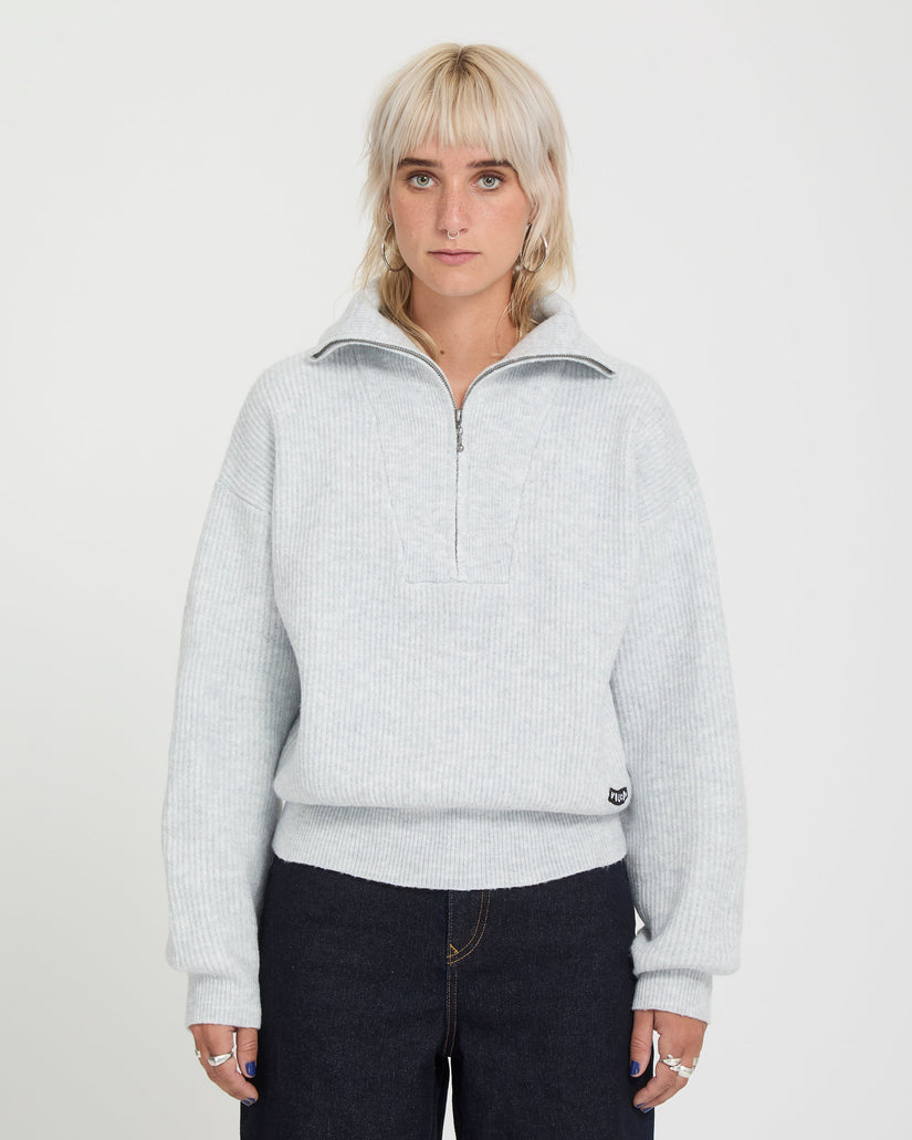 Voltrane Sweater - Bone Heather