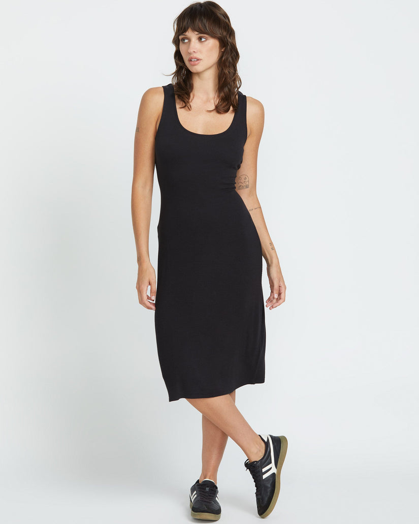 Rizzled Kleid - BLACK
