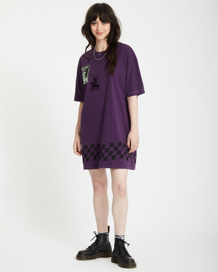 Filip Rygalski Tee Kleid - GRAPE ROYALE