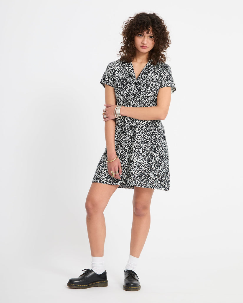 Rawly Dress - Black White