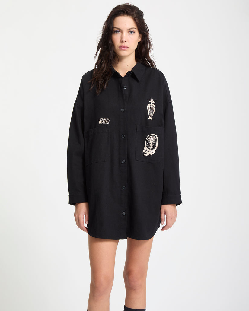 Vaderetro Kleid - Black