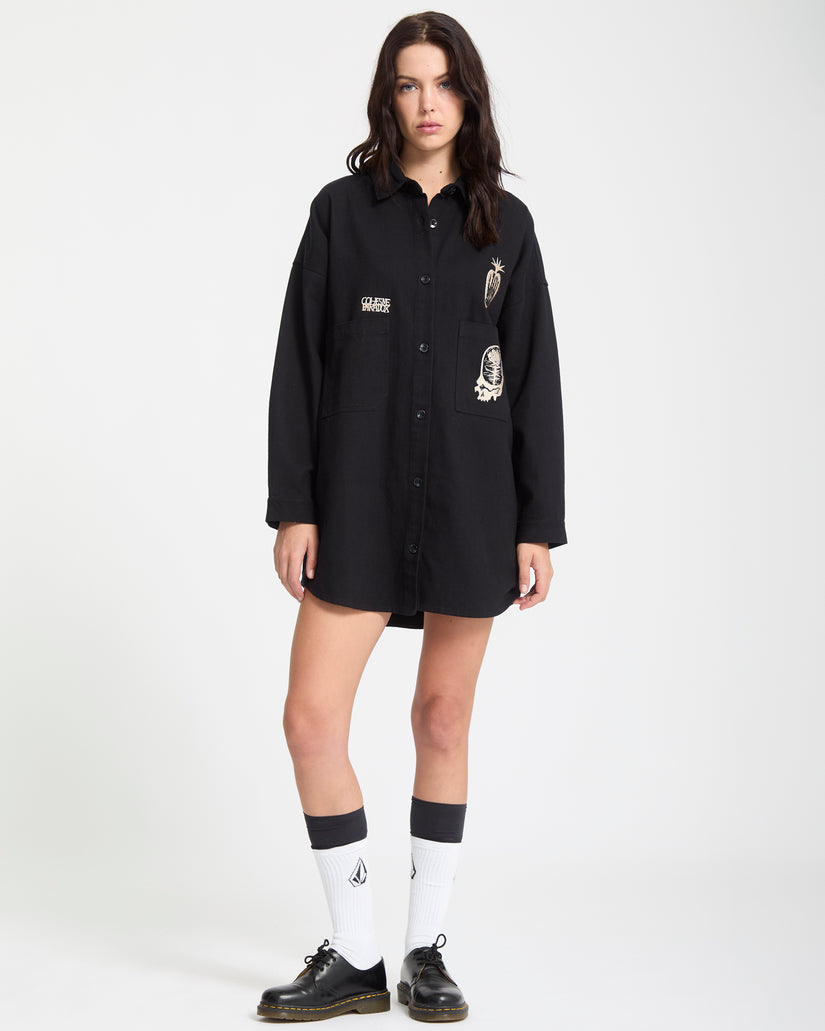 Vaderetro Kleid - Black