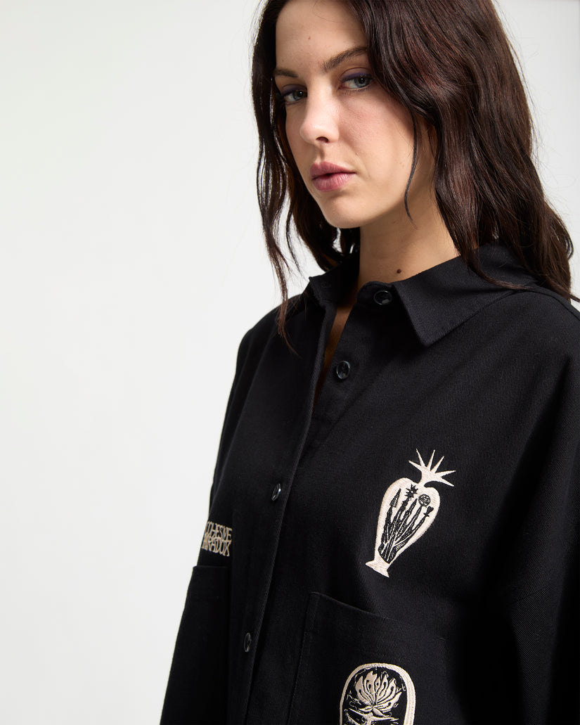 Vaderetro Kleid - Black
