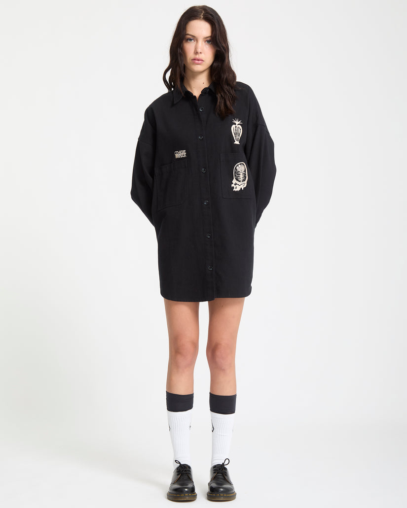 Vaderetro Kleid - Black