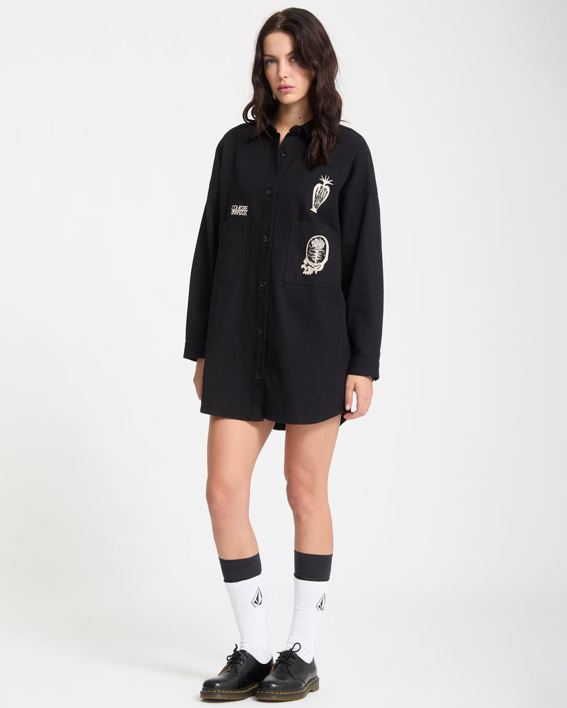 Vaderetro Kleid - Black
