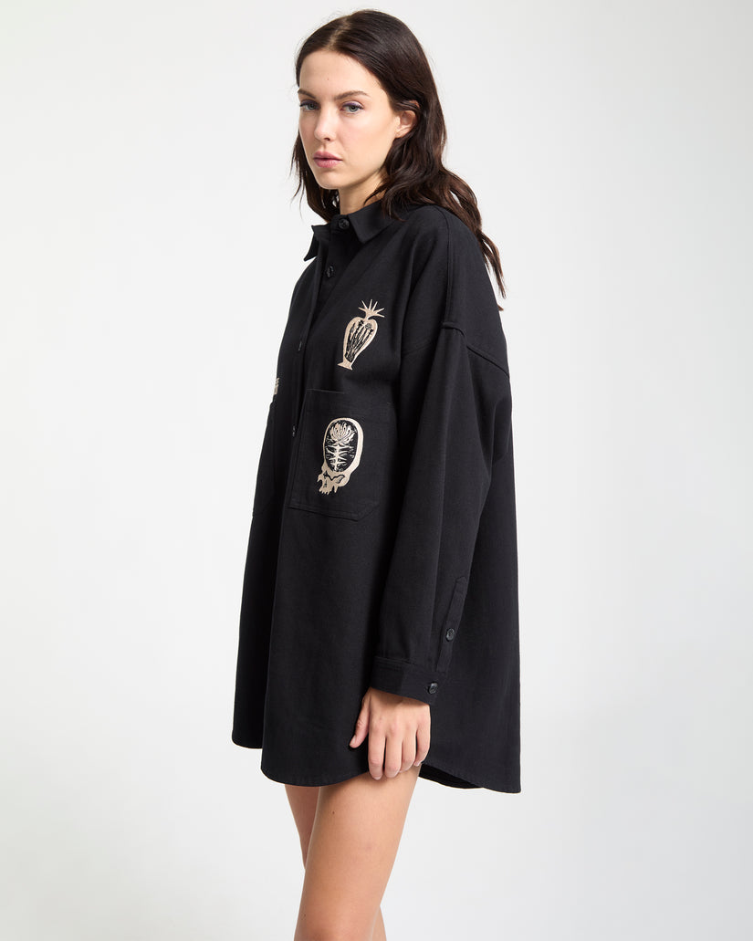 Vaderetro Kleid - Black