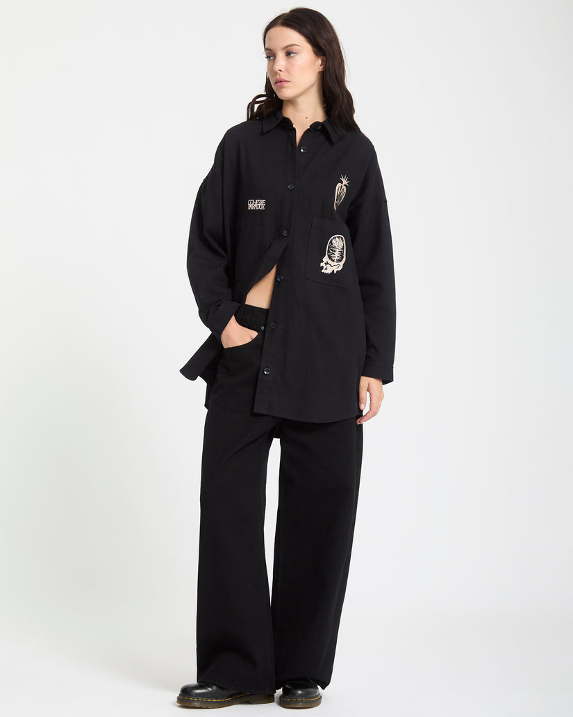Vaderetro Kleid - Black