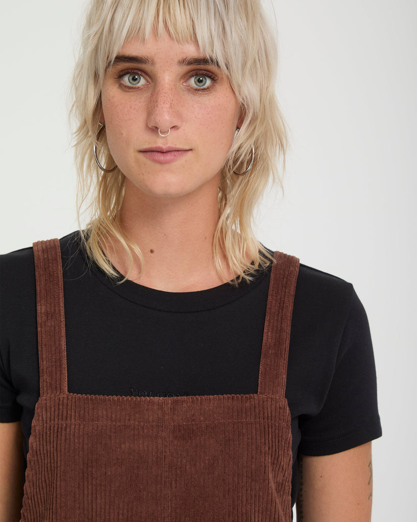 Power Corduroy Dress - Tobacco Brown