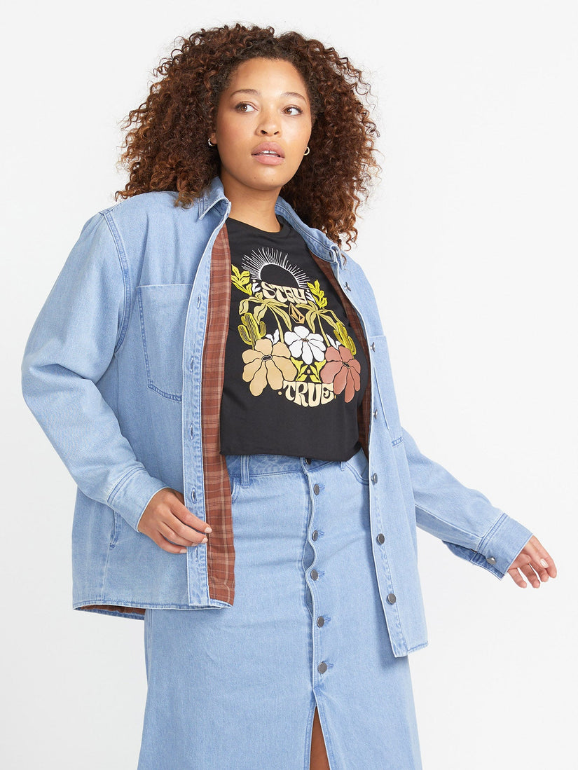 Chill Trap Shacket Jacke - China Blue