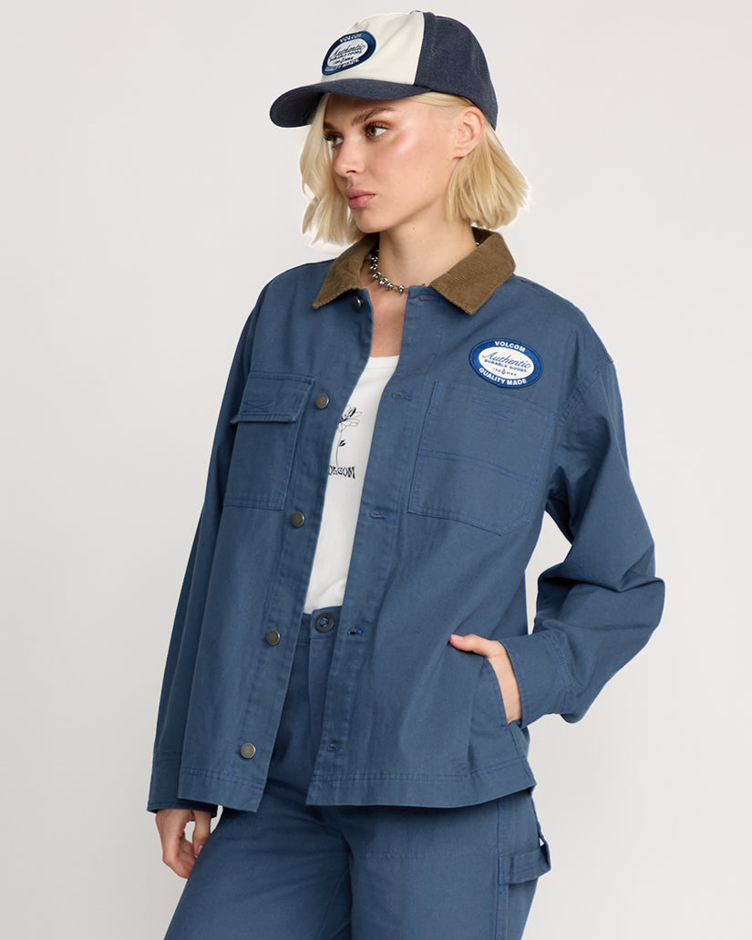 Full Cut Workwear Jacke - Harbor Blue