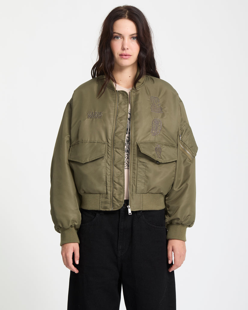 Vaderetro Bomberjacke - Wintermoss