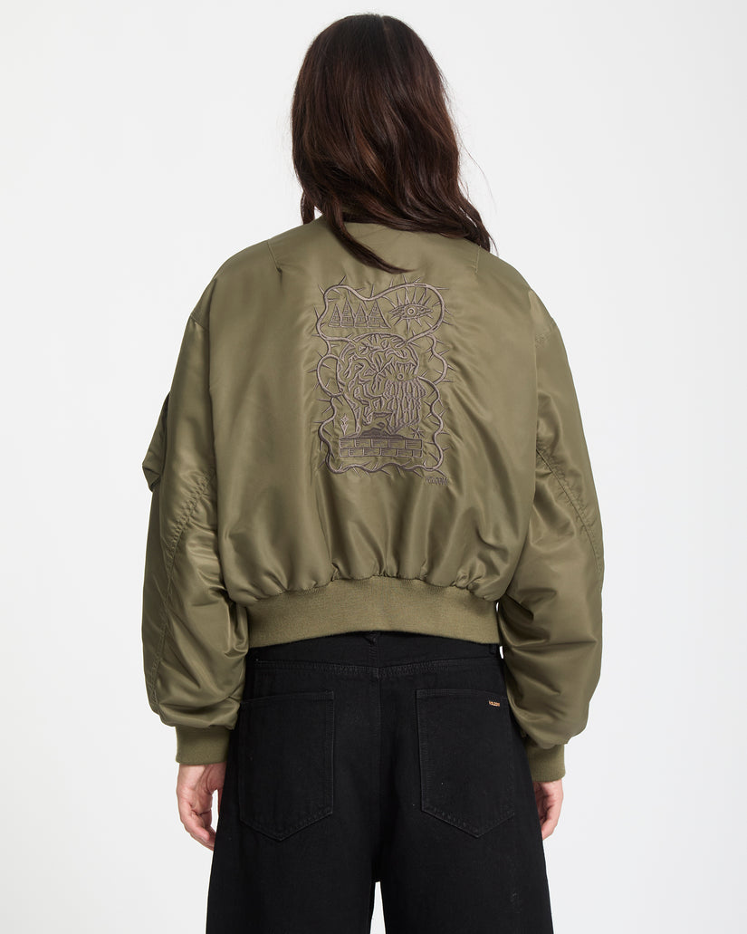 Vaderetro Bomberjacke - Wintermoss