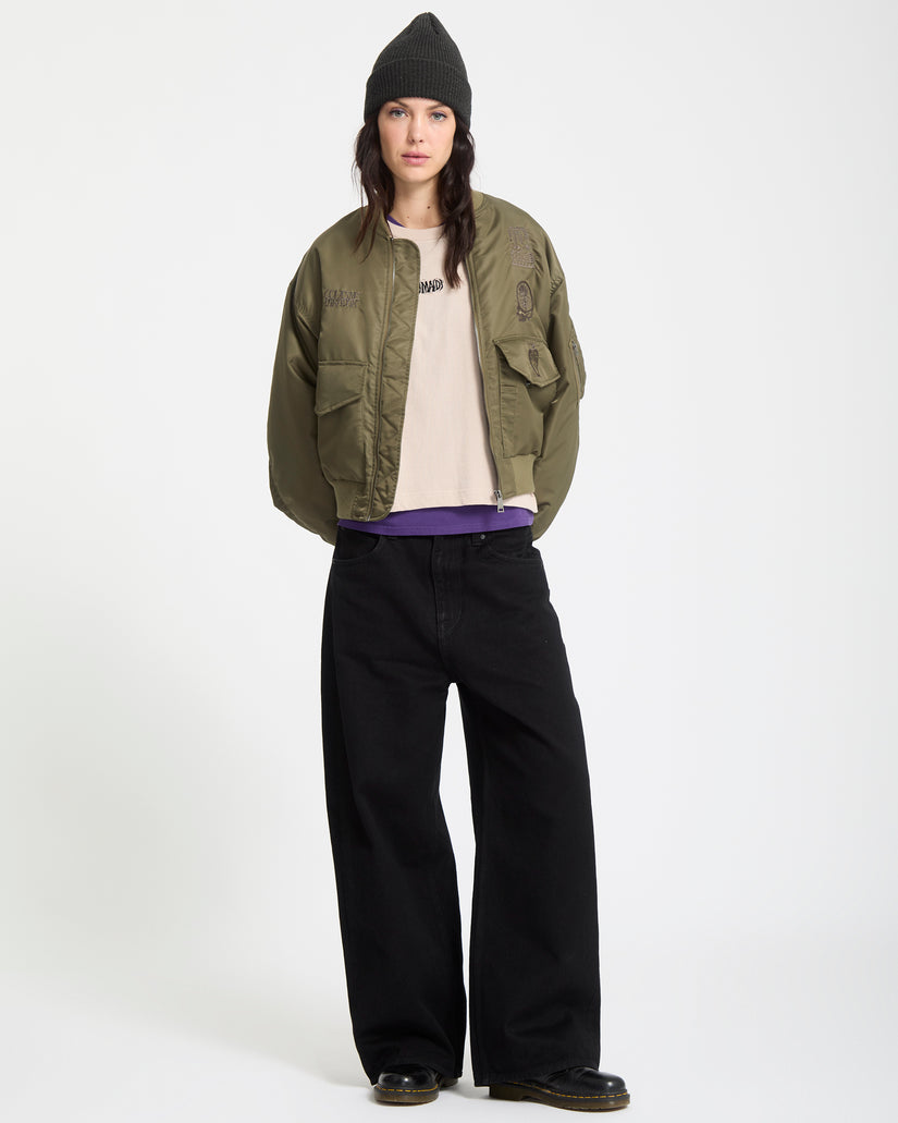 Vaderetro Bomberjacke - Wintermoss