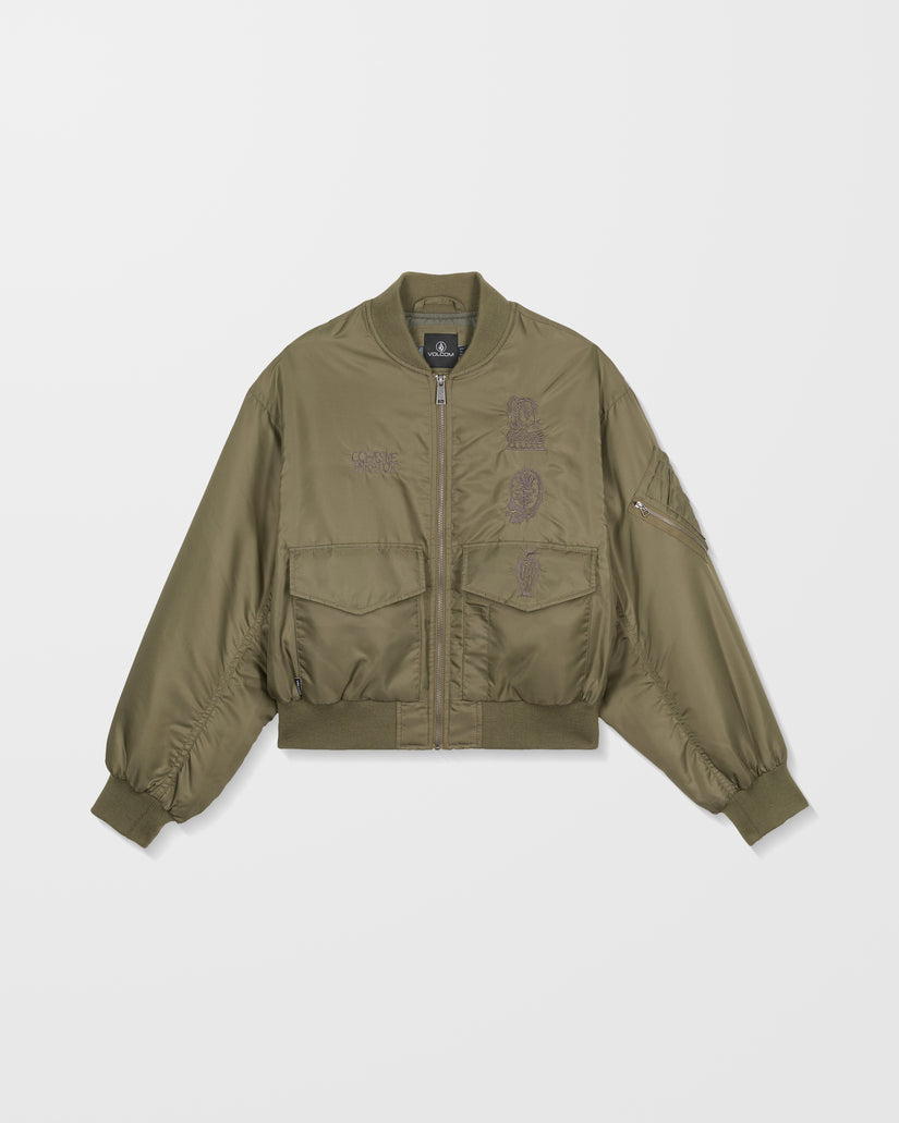 Vaderetro Bomberjacke - Wintermoss