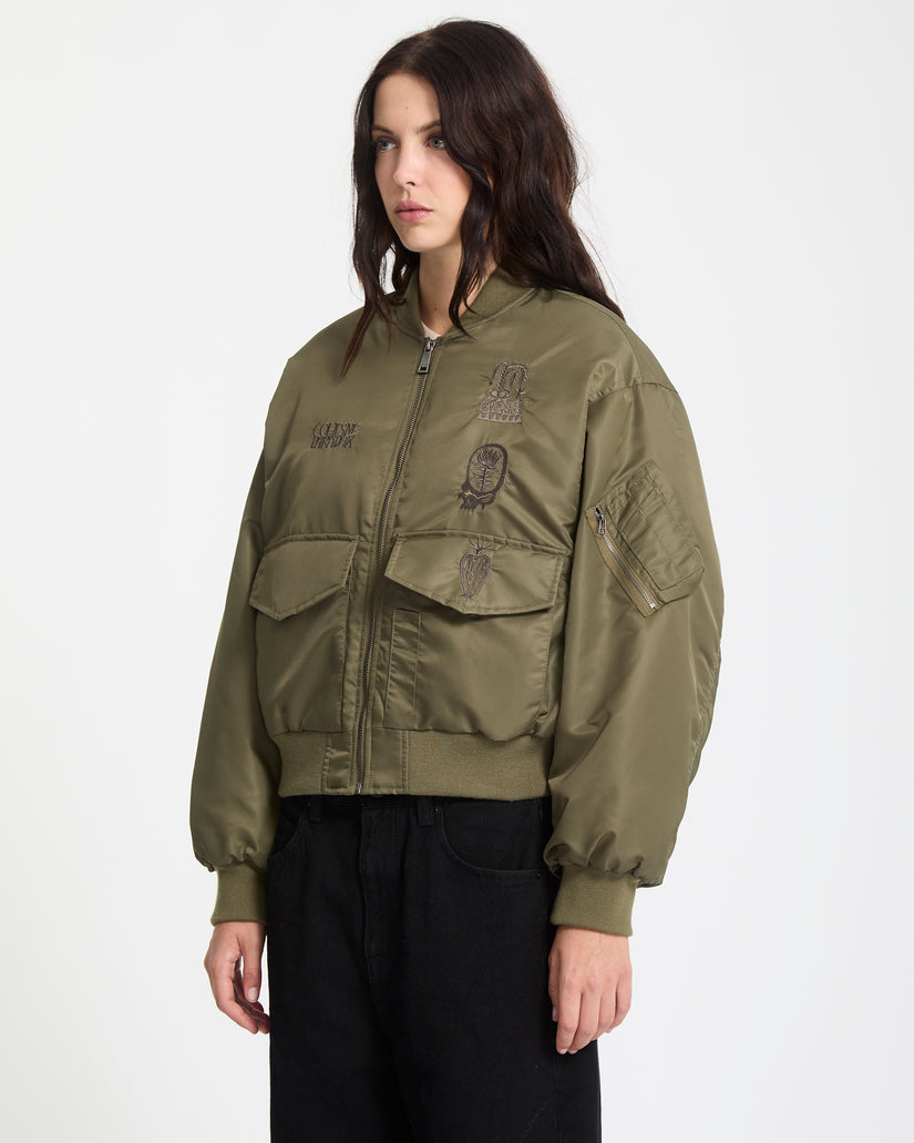 Vaderetro Bomberjacke - Wintermoss