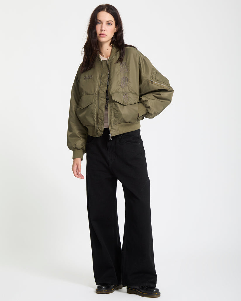 Vaderetro Bomberjacke - Wintermoss
