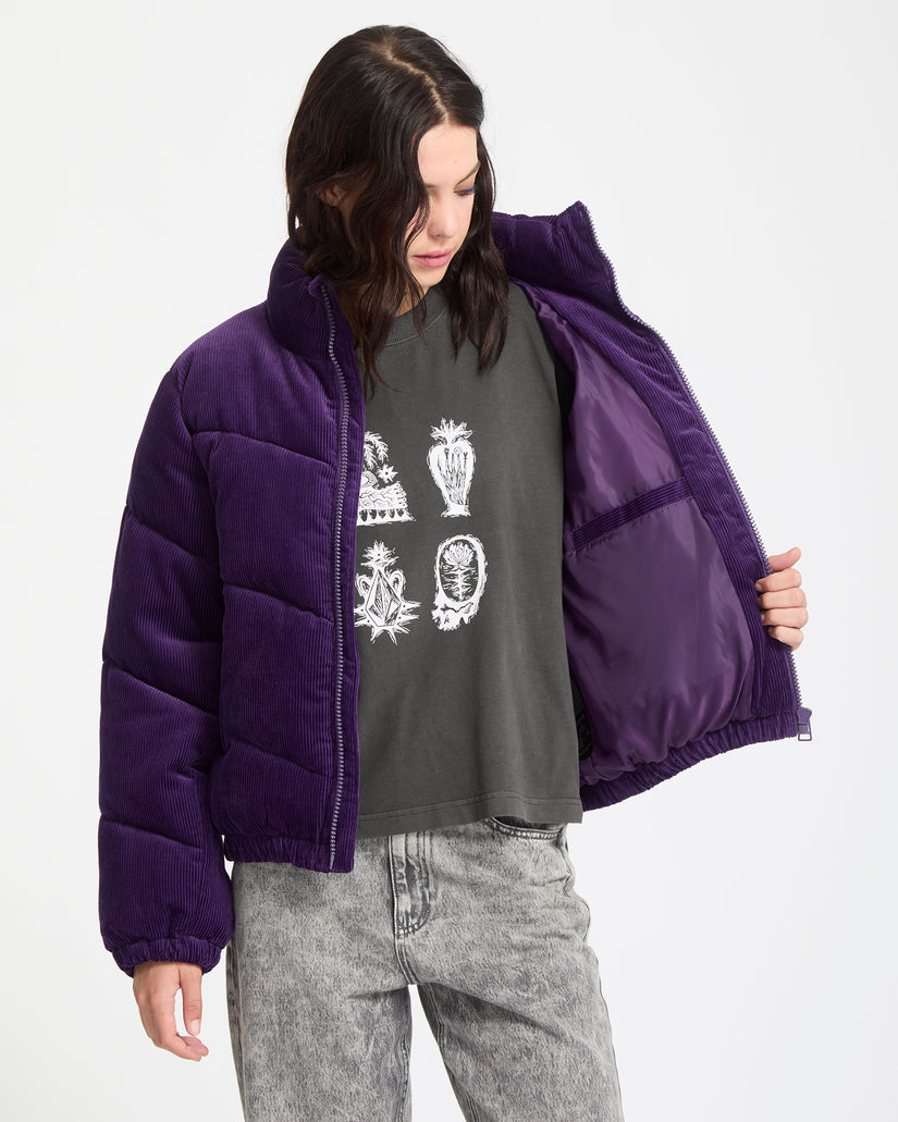 Cord'N Stone Puffer Jacke - Acai