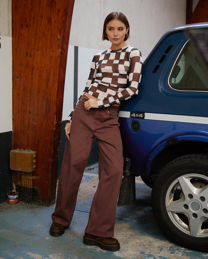 Beeggy Jeans - Tobacco Brown