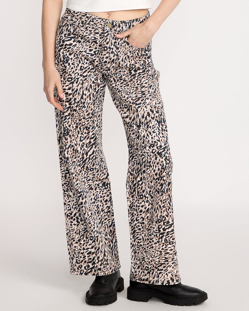 Stoned Boyfriend Lowrise Jeans - Animal Print