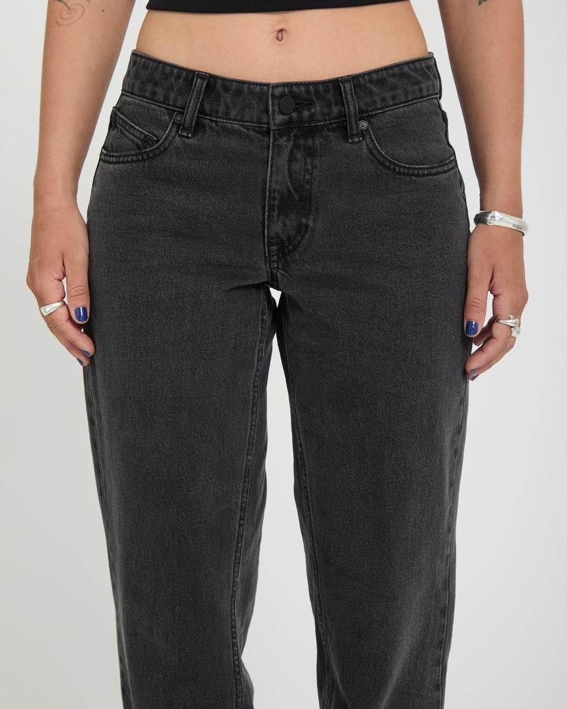 Stoned Low Waist Jeans - Washed Slate