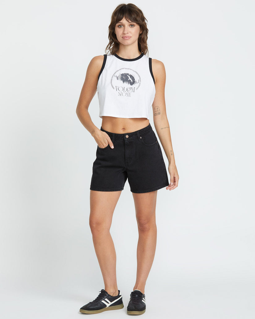 Stoned Boyfriend Shorts - BLACK