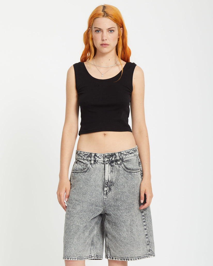 Beeggy Denim Shorts - GREY VINTAGE