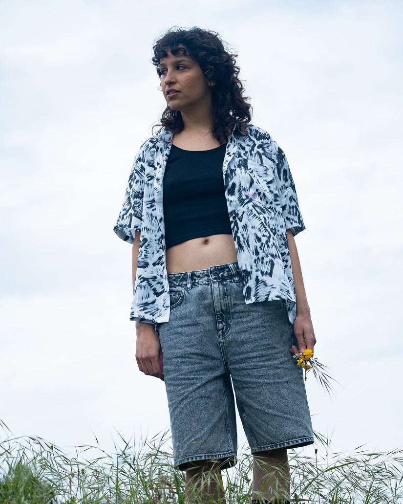 Beeggy Denim Shorts - GREY VINTAGE