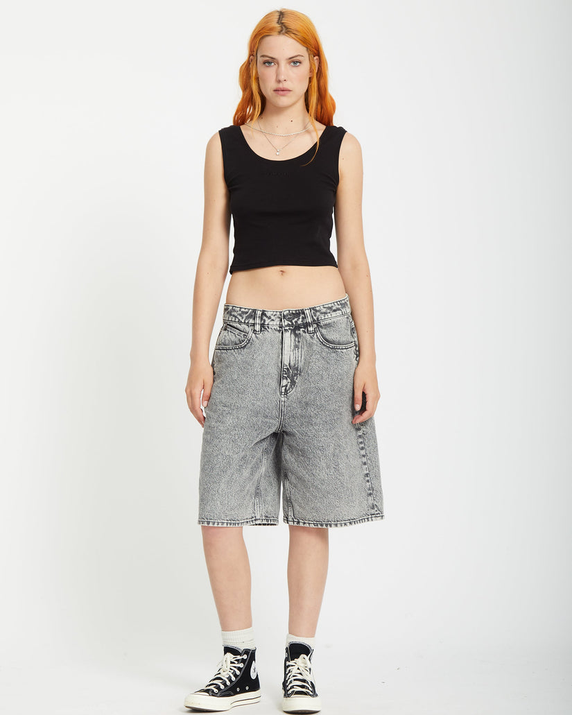Beeggy Denim Short - Grey Vintage