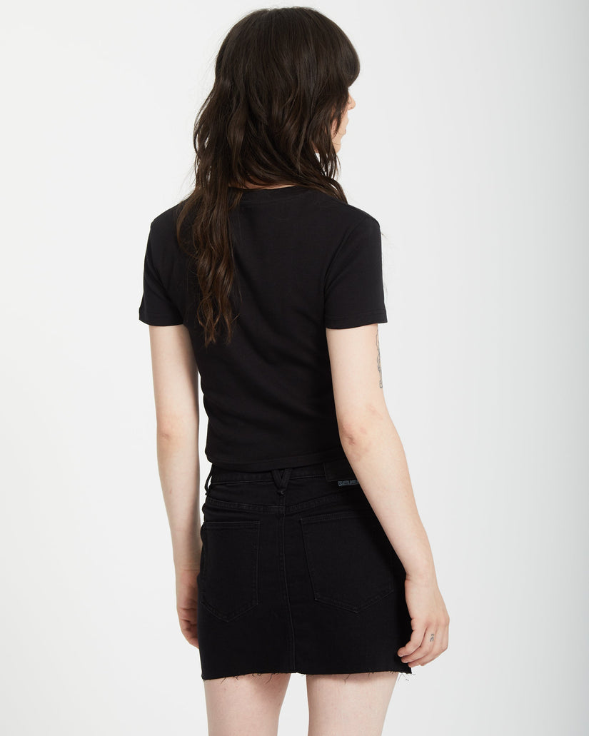 Volcomstone Tight crop top - Black