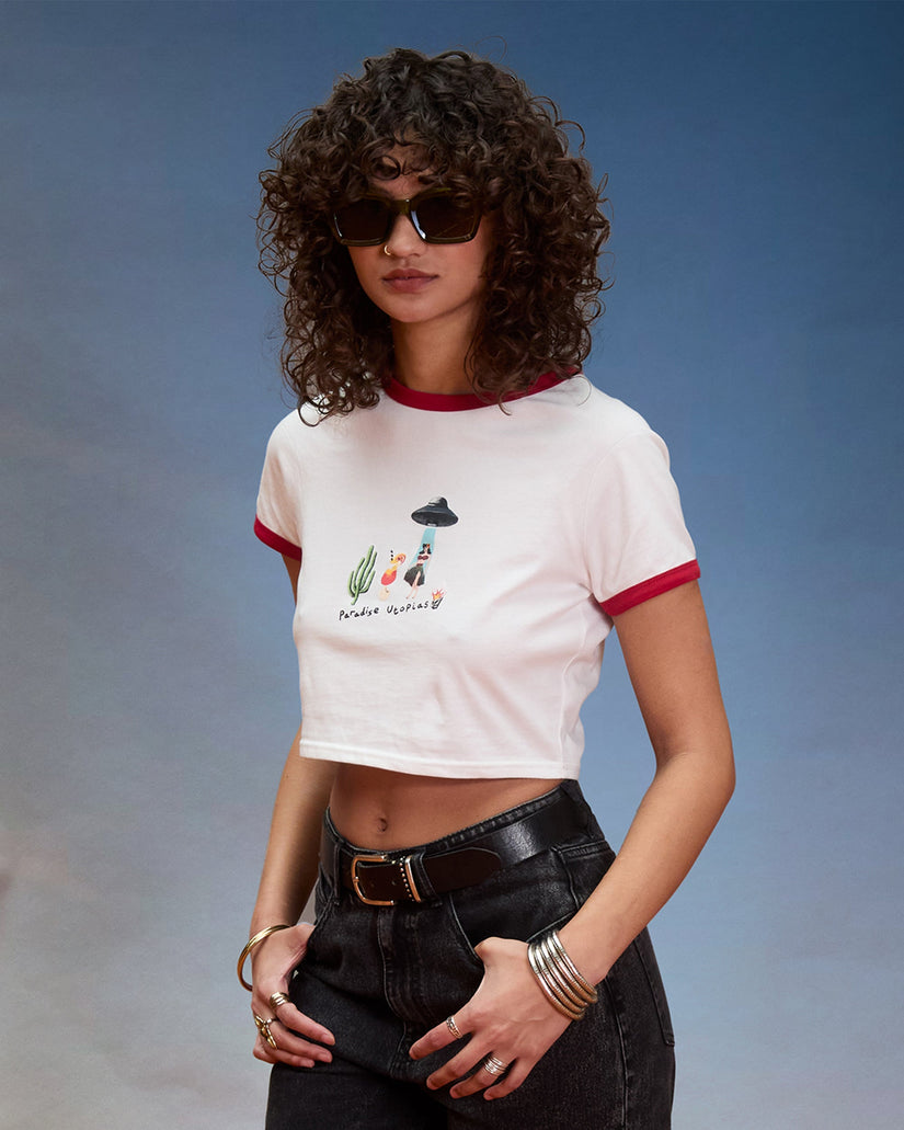 Mickey Mason crop top - Off White