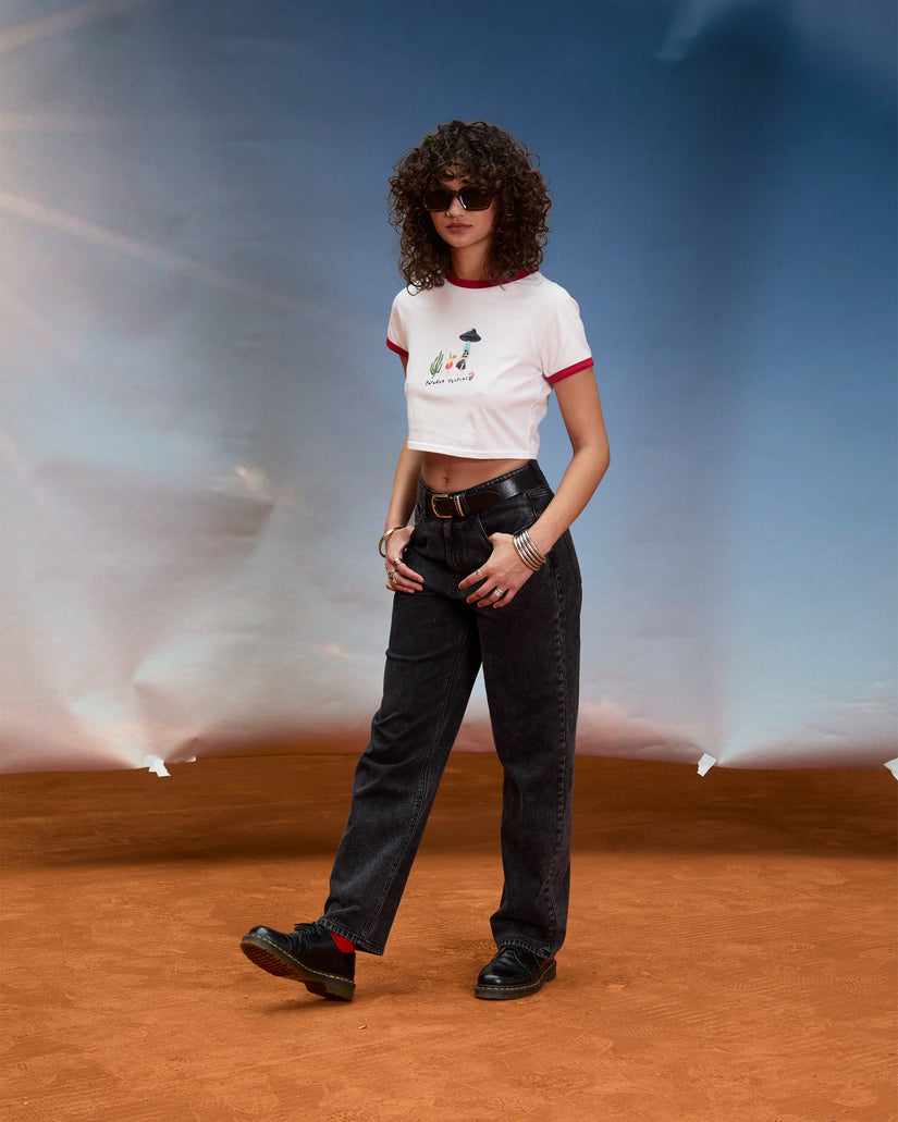 Mickey Mason crop top - Off White